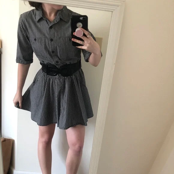 BaileyGirl Striped Shirt Dress - Picture 2 of 16